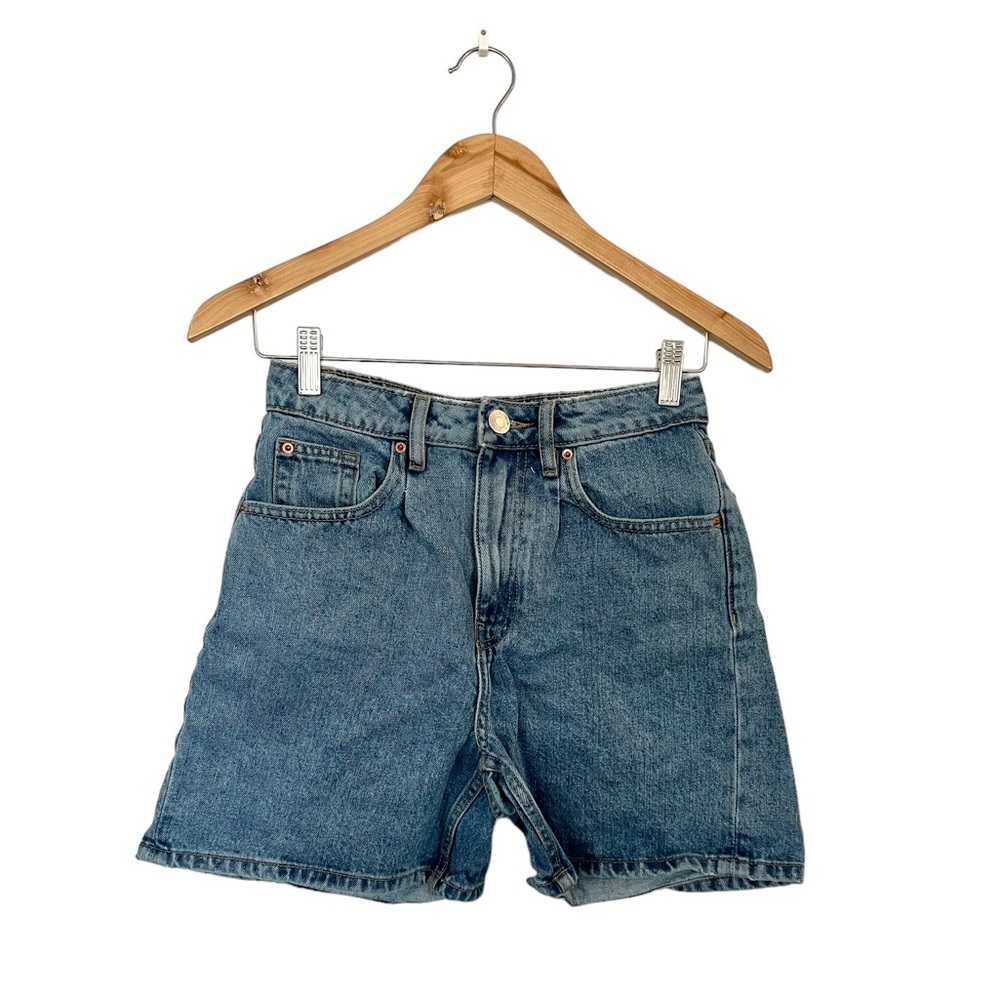 Dark Wash High Waisted Shorts